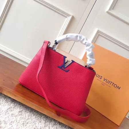 Louis Vuitton Outlet original taurillon leather Capucines BB M94517 red