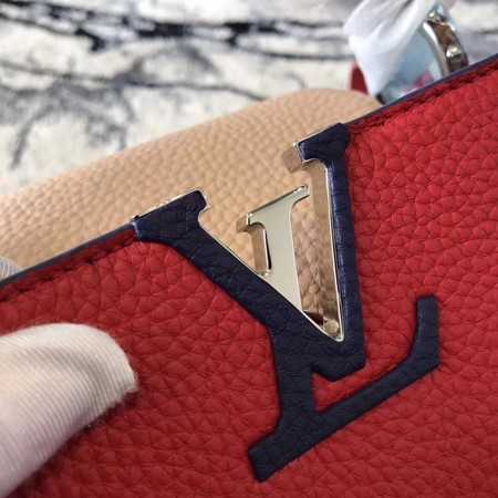 Louis Vuitton Outlet original taurillon leather Capucines BB M94517 red