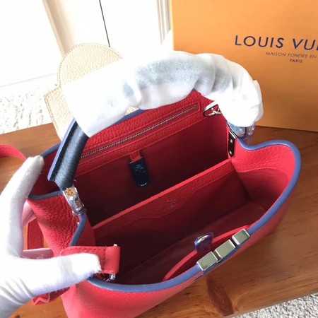 Louis Vuitton Outlet original taurillon leather Capucines BB M94517 red