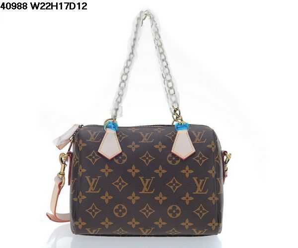 2014 Louis Vuitton Outlet monogram canvas speedy 20 chain bag m40988