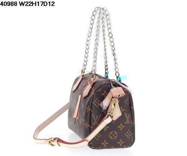 2014 Louis Vuitton Outlet monogram canvas speedy 20 chain bag m40988