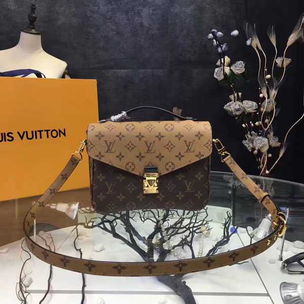 2017 Louis Vuitton Outlet original pochette metis monogram reverse canvas M41465