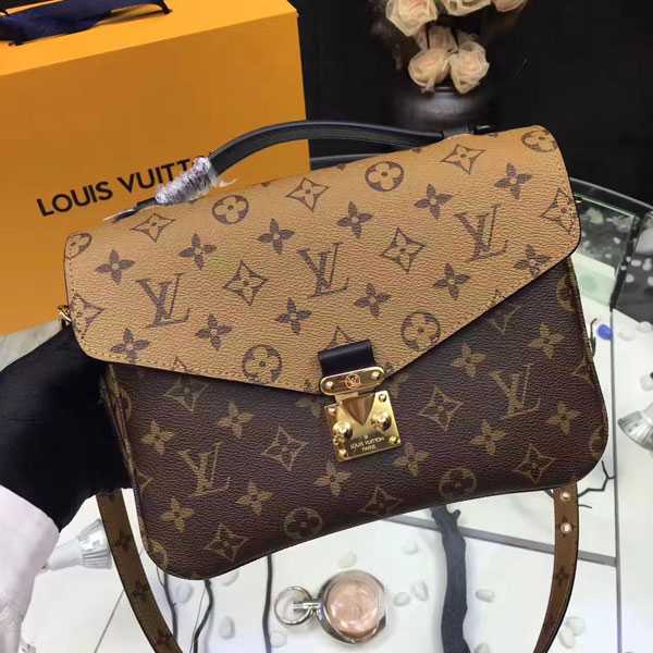 2017 Louis Vuitton Outlet original pochette metis monogram reverse canvas M41465