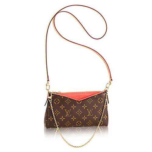 Louis Vuitton Outlet Monogram Canvas Pallas Clutch M41733 Poppy