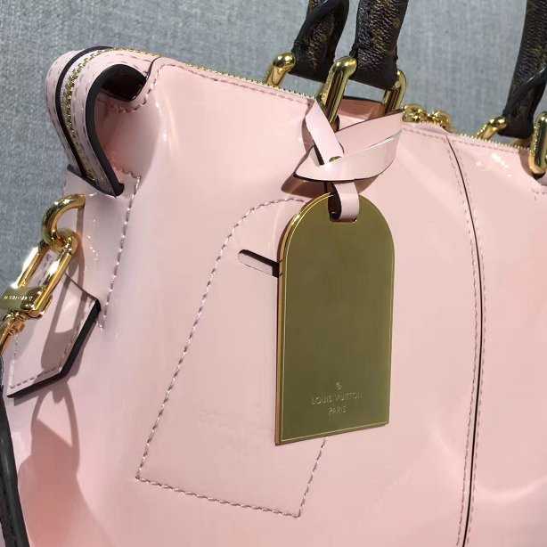 2017 Louis Vuitton Outlet tote miroir vernis original leahter M54639 pink