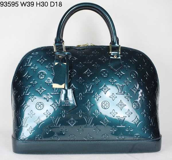 Louis Vuitton Outlet handbag monogram vernis alma mm m93595(bleu nuit)