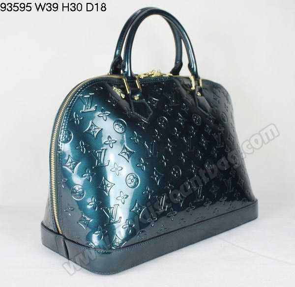 Louis Vuitton Outlet handbag monogram vernis alma mm m93595(bleu nuit)