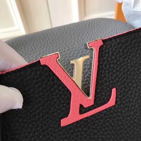 Louis Vuitton Outlet original taurillon leather Capucines BB M94517 black