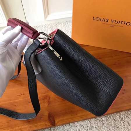 Louis Vuitton Outlet original taurillon leather Capucines BB M94517 black