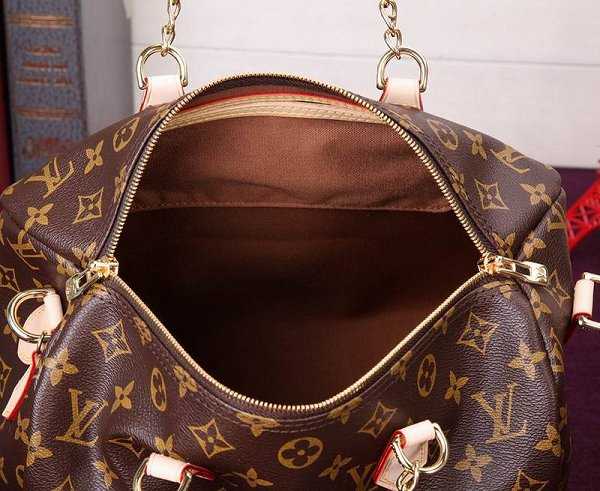 2015 Louis Vuitton Outlet Monogram Canvas Speedy 30 with chain M48892