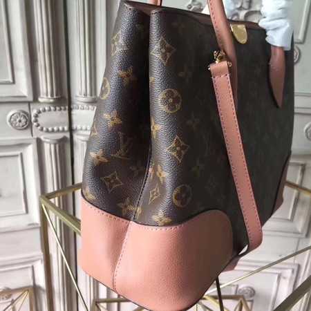 Louis Vuitton Outlet original Leather Monogram Canvas Tote Bag M41597 pink