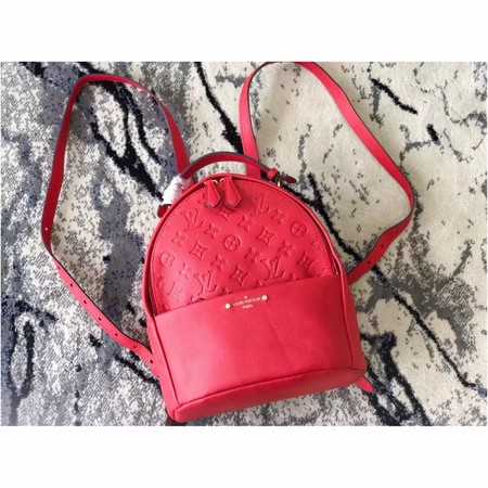 Louis Vuitton Outlet Original sorbonne backpack monogram empreinte M41561 red