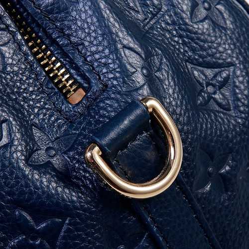 Louis Vuitton Outlet monogram empreinte speedy bandouliere 25 handbag M40762 blue