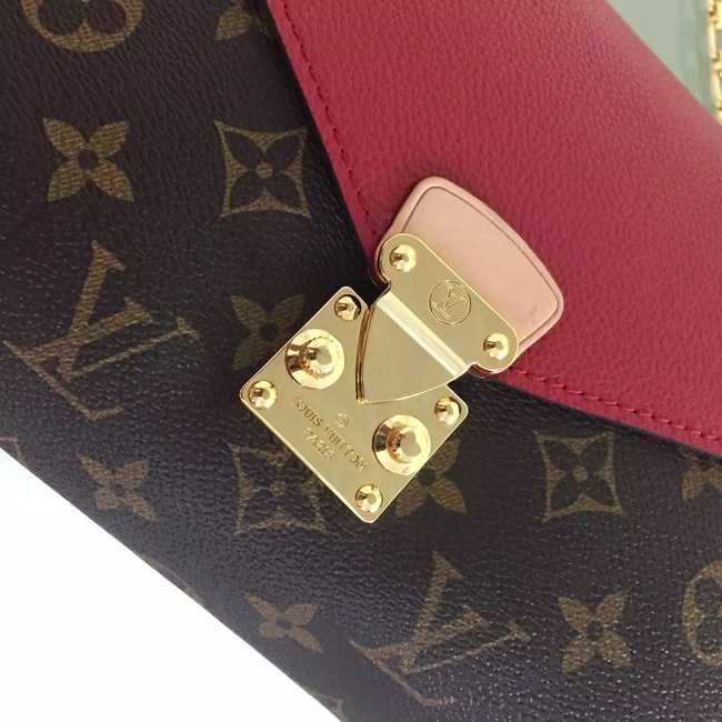 Louis Vuitton Outlet Monogram Canvas Pallas Chain 41246 Burgundy