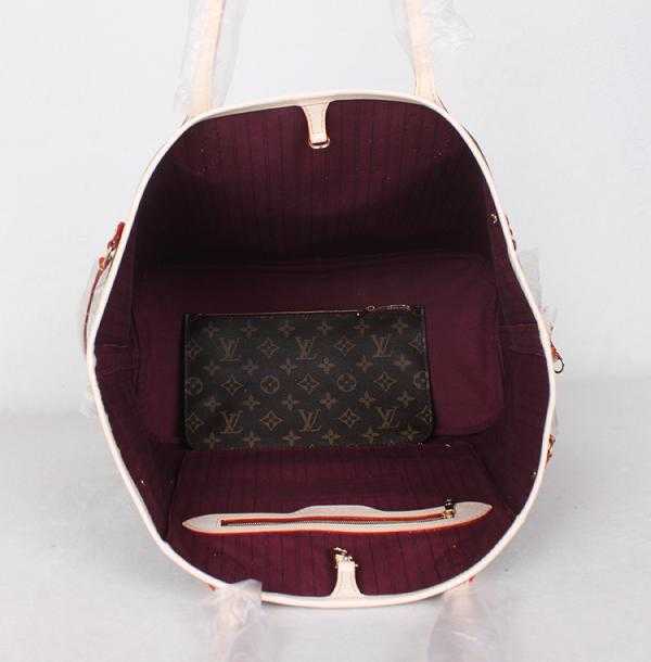 2014 Louis Vuitton Outlet monogram canvas bag neverfull gm m40991 red