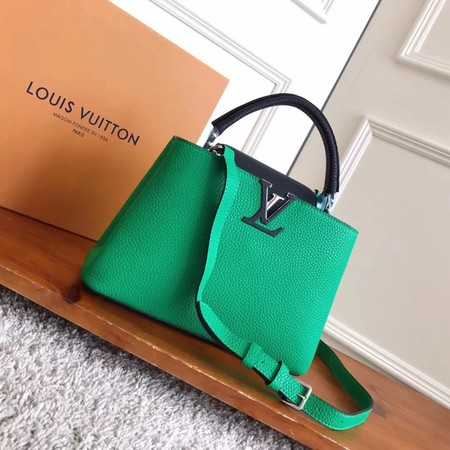 Louis Vuitton Outlet original taurillon leather Capucines BB M94517 green