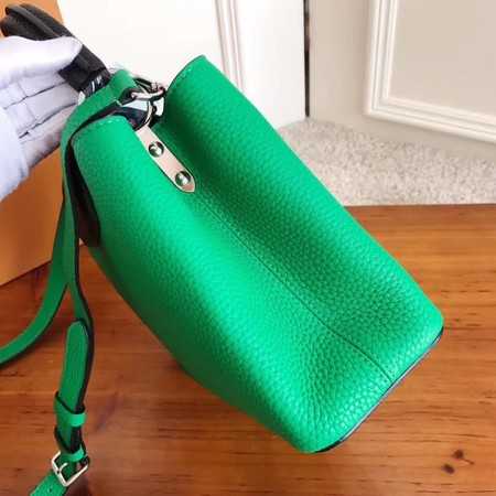 Louis Vuitton Outlet original taurillon leather Capucines BB M94517 green