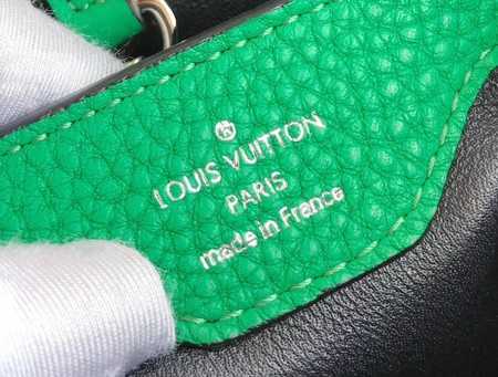 Louis Vuitton Outlet original taurillon leather Capucines BB M94517 green