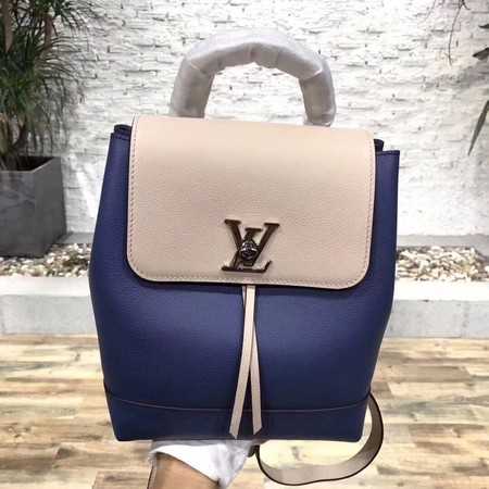 Louis Vuitton Outlet HOT SPRINGS Monogram Canvas Mini lockme knapsack 41815 blue