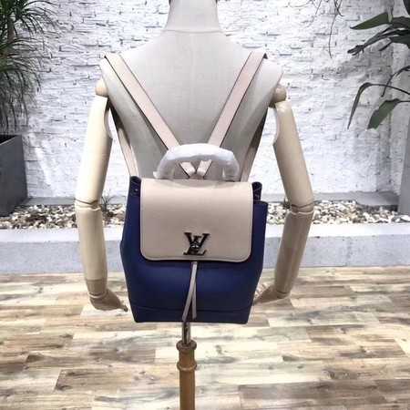 Louis Vuitton Outlet HOT SPRINGS Monogram Canvas Mini lockme knapsack 41815 blue