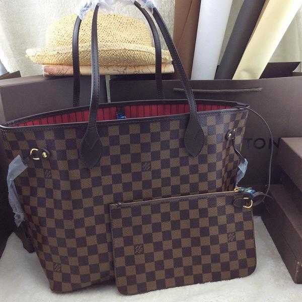 Louis Vuitton Outlet damier ebene canvas neverfull mm n41358