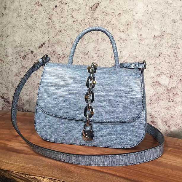 2017 Louis Vuitton Outlet original leather chain it bag pm M54606 blue