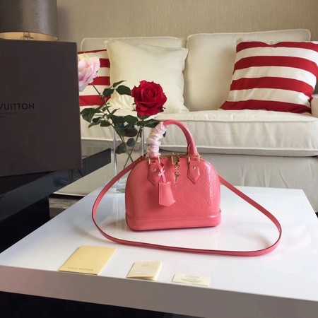 Louis Vuitton Outlet original Monogam vernis Alma BB M91606 pink