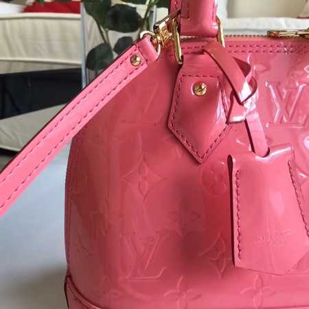 Louis Vuitton Outlet original Monogam vernis Alma BB M91606 pink