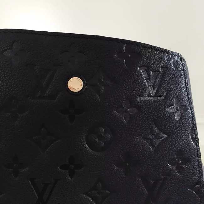 Louis Vuitton Outlet Monogram Empreinte Montaigne GM M41059 black