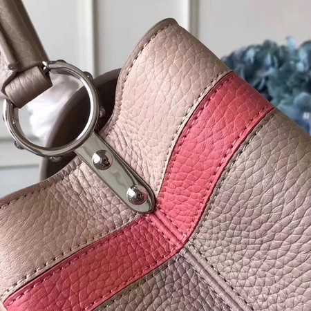 Louis Vuitton Outlet original taurillon leather Capucines M48864 gray