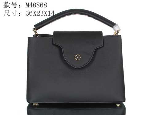 2014 Louis Vuitton Outlet capucines mm m48864 black bag