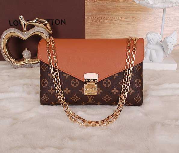 2014 Louis Vuitton Outlet pallas chain shoulder bag m41200 brown