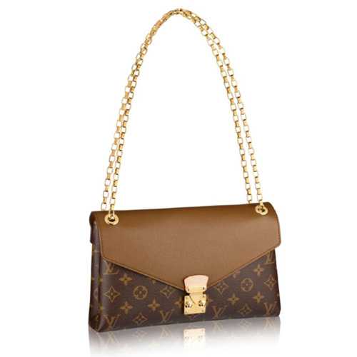 2014 Louis Vuitton Outlet pallas chain shoulder bag m41200 brown