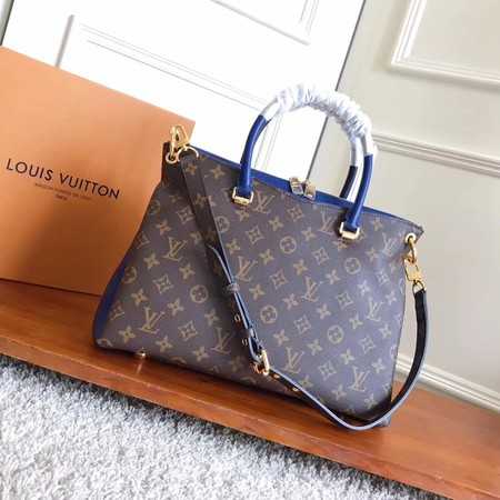 Louis Vuitton Outlet Monogram Canvas Pallas Original leather M42810 blue