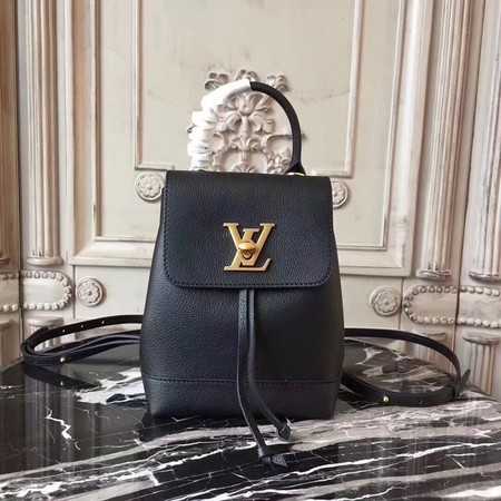 Louis Vuitton Outlet Original leather LOCKME BACKPACK MINI 54573 black