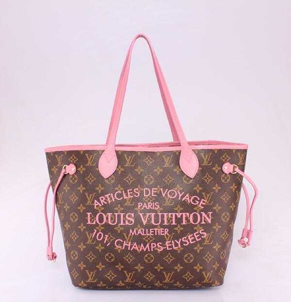 2013 Louis Vuitton Outlet Monogram Canvas Ikat Neverfull mm M40939 pink