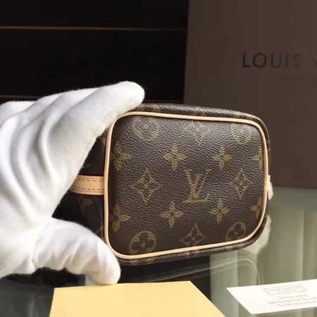 Louis Vuitton Outlet Monogram Canvas Original leather nano M41346