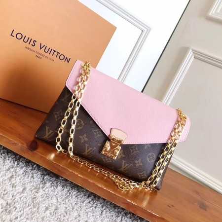 Louis Vuitton Outlet Original Monogram Canvas Pallas Chain M41201 pink