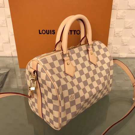 Louis Vuitton Outlet Damier Azur Canvas Original leather N41374