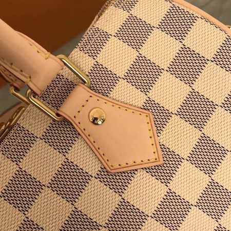 Louis Vuitton Outlet Damier Azur Canvas Original leather N41374