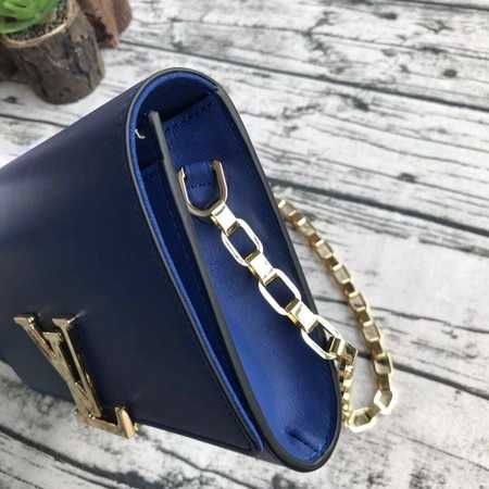 Louis Vuitton Outlet CHAIN LOUISE Original leather Shoulder Bag M94335 blue