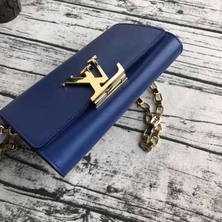 Louis Vuitton Outlet CHAIN LOUISE Original leather Shoulder Bag M94335 blue