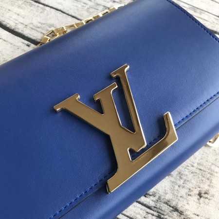 Louis Vuitton Outlet CHAIN LOUISE Original leather Shoulder Bag M94335 blue