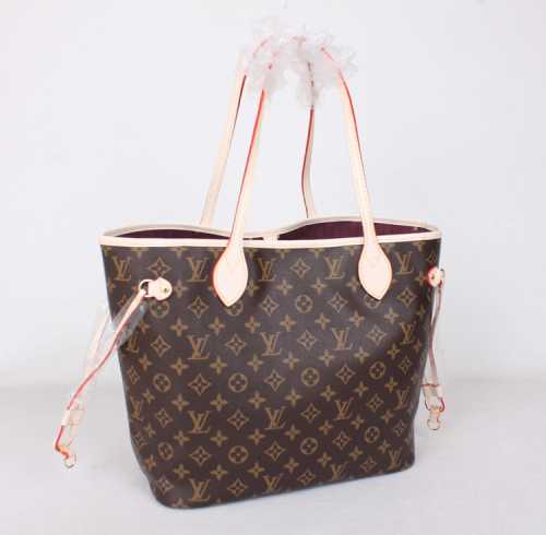 2014 Louis Vuitton Outlet monogram canvas bag neverfull pm m41001 fuchsia