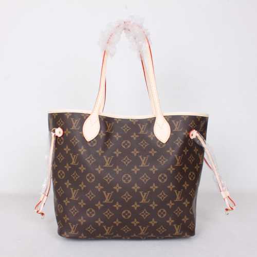 2014 Louis Vuitton Outlet monogram canvas bag neverfull pm m41001 fuchsia