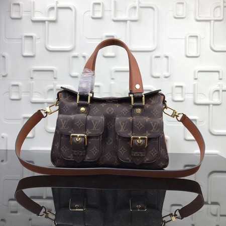 Louis Vuitton Outlet manhattan monogram canvas handbags M43482 Brown