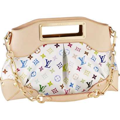 Louis Vuitton Outlet M40255 Monogram Multicolore Judy MM Blanc