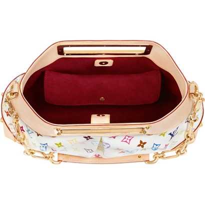 Louis Vuitton Outlet M40255 Monogram Multicolore Judy MM Blanc