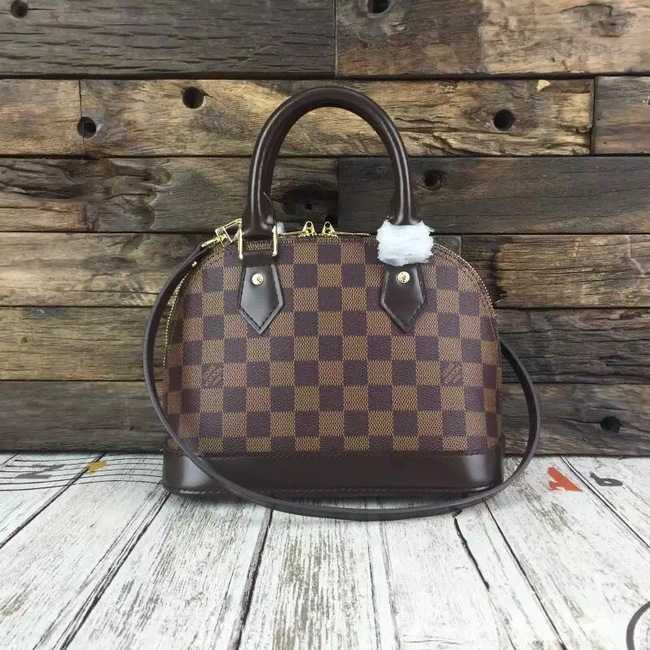 Louis Vuitton Outlet Damier Ebene Canvas ALMA BB M41221 Coffee