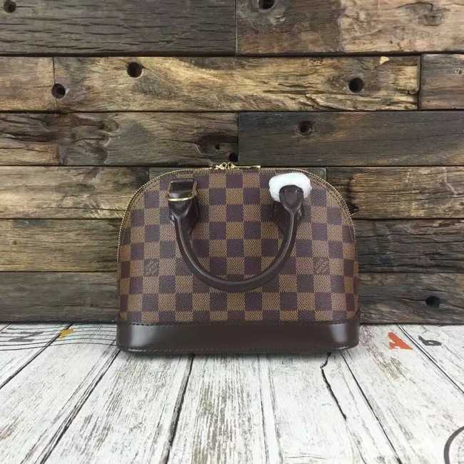 Louis Vuitton Outlet Damier Ebene Canvas ALMA BB M41221 Coffee